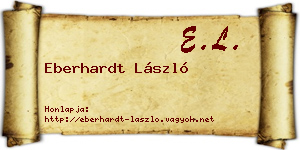 Eberhardt László névjegykártya